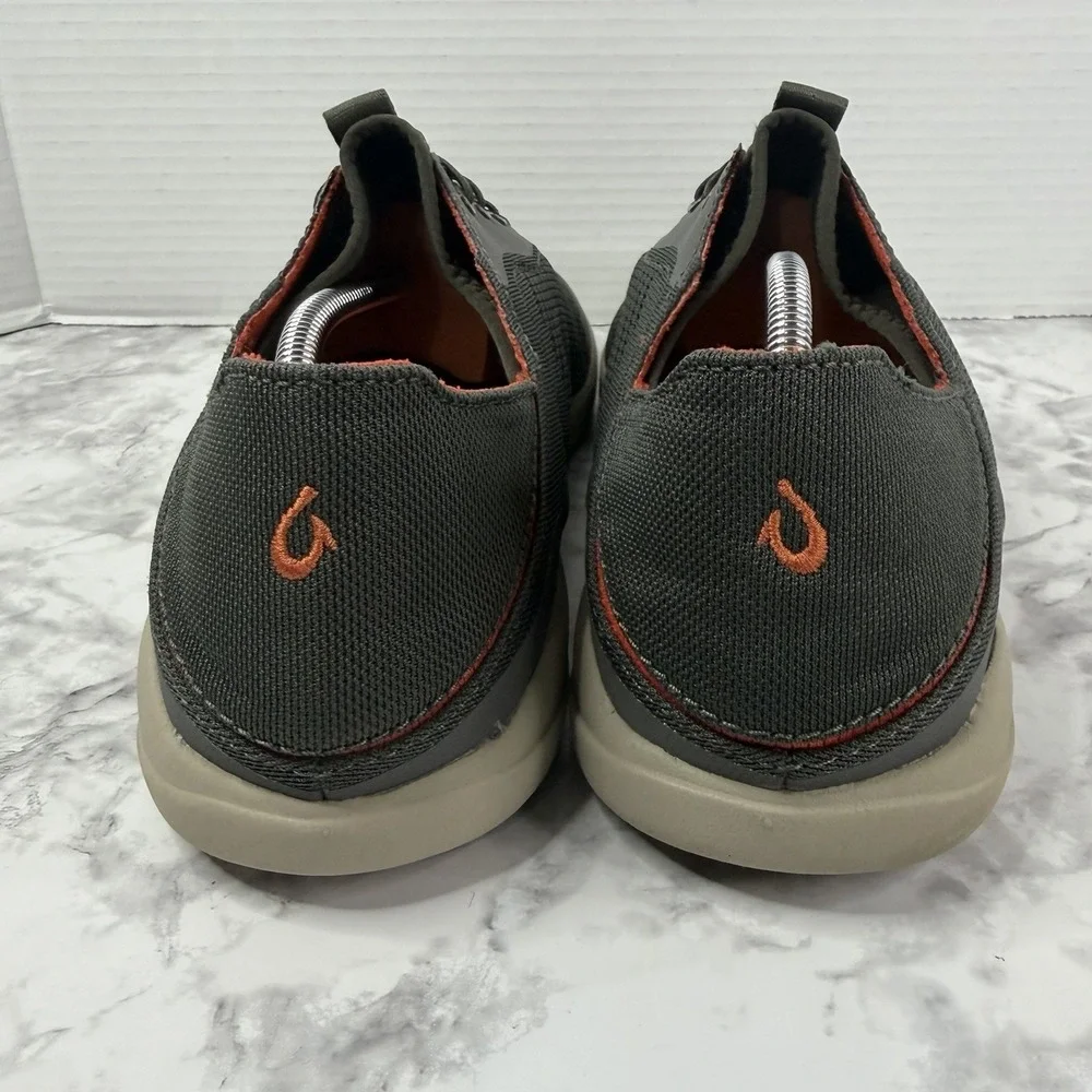 OluKai Moku Pae Men's Gray Mesh Water Boat Shoes Sneakers US 10.5